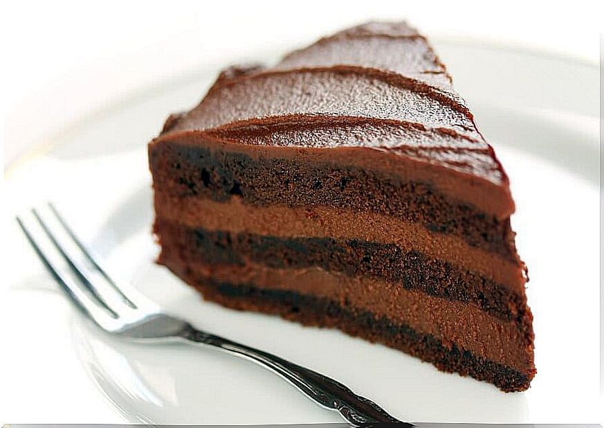 A classic: the chocolate cake